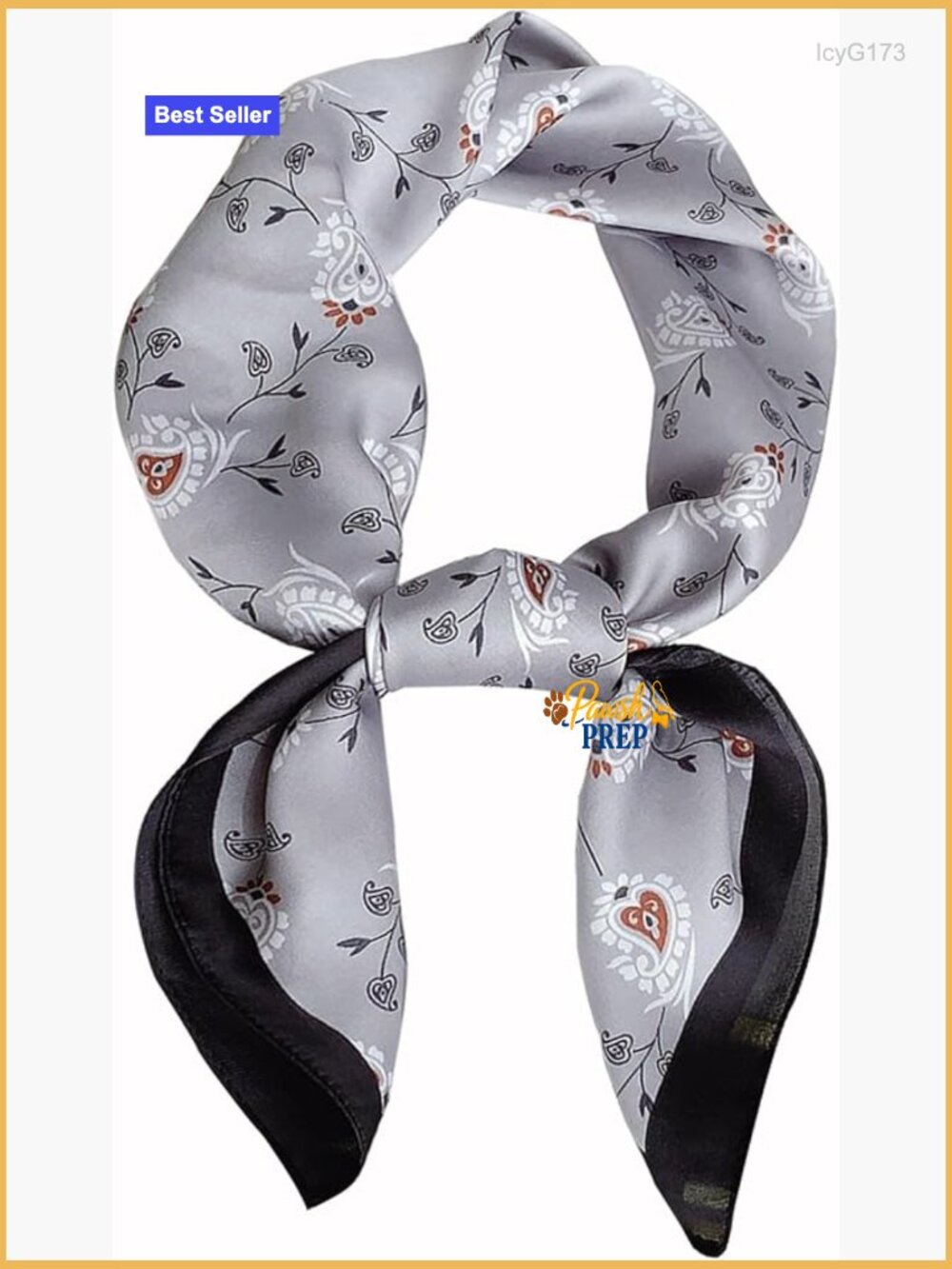 Silky Square Scarf Lightweight Satin Bandana Head Wrap Neck Scarf 27.5"